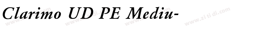 Clarimo UD PE Mediu字体转换